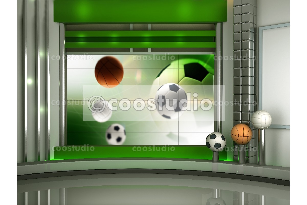 sport news virtual set background 26