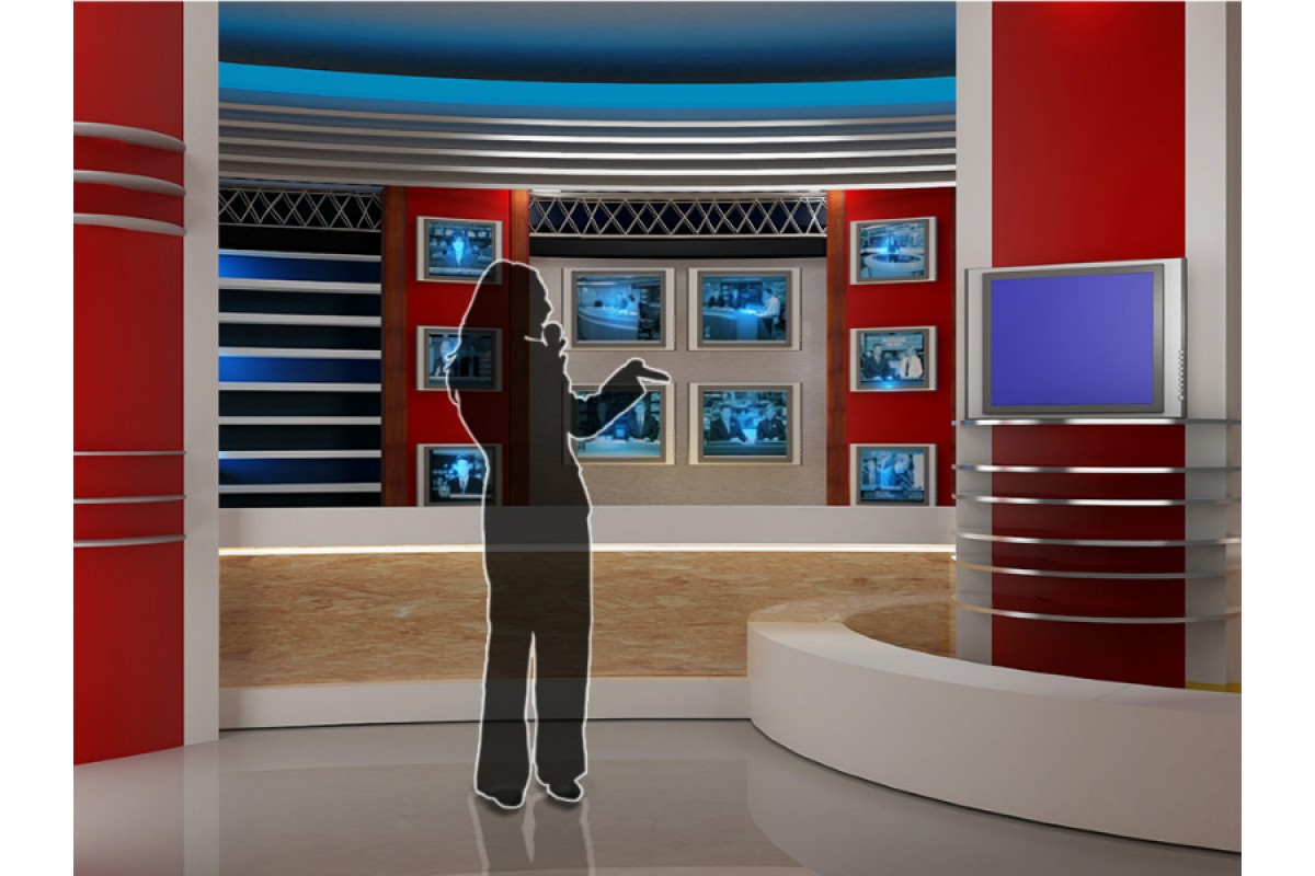 virtual set news studio tv 
